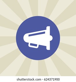 loudspeaker icon. sign design. background