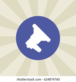loudspeaker icon. sign design. background