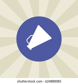 loudspeaker icon. sign design. background
