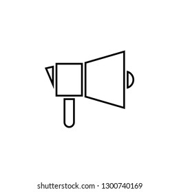 loudspeaker icon. Simple outline vector of business set for UI and UX, website or mobile application on white background