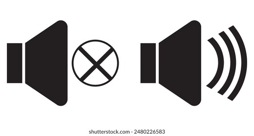 Loudspeaker icon. Speaker icon on white background. flat style speaker icon. Vector illustration.