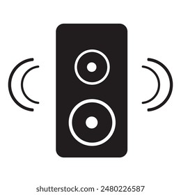 Loudspeaker icon. Speaker icon on white background. flat style speaker icon. Vector illustration.