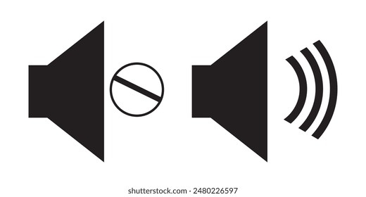 Loudspeaker icon. Speaker icon on white background. flat style speaker icon. Vector illustration.