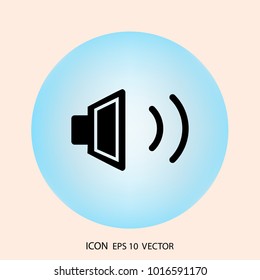 Loudspeaker icon in style isolated on background. Vector illustration, EPS10.