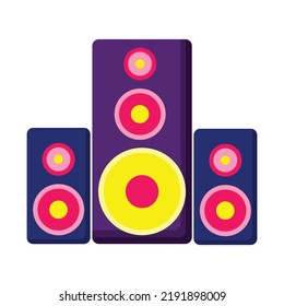 
Loudspeaker icon. Subtable to place on music festival, music, etc.