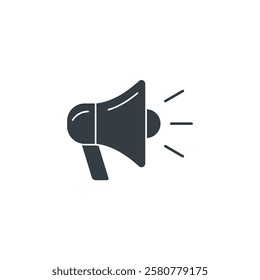 Loudspeaker icon symbol vector illustration isolated on white background
