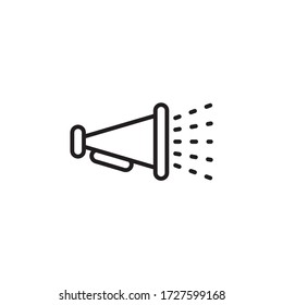 Símbolo de icono de altavoz aislado