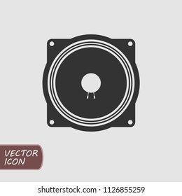 Loudspeaker icon in trendy flat style. Vector illustration.