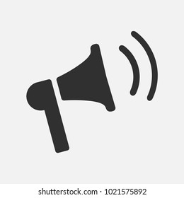 loudspeaker icon vector - Shutterstock ID 1021575892