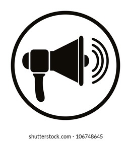 Loudspeaker Icon, Vector.