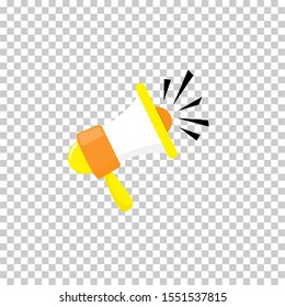 Loudspeaker Icon Vector with Black Background