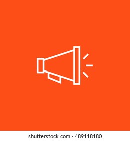 Loudspeaker icon vector, clip art. Also useful as logo, web element, symbol, graphic image, silhouette and illustration. Compatible with ai, cdr, jpg, png, svg, pdf, ico and eps.