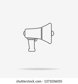 Loudspeaker icon. Vector concept illustration for design.
