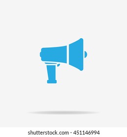 Loudspeaker icon. Vector concept illustration for design.