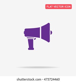 Loudspeaker icon. Vector concept illustration for design.