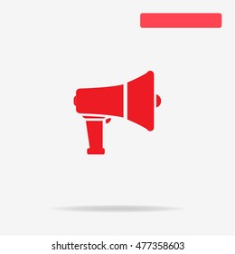 Loudspeaker icon. Vector concept illustration for design.