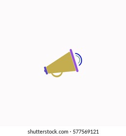 Loudspeaker  icon Vector design. Colored illustration.