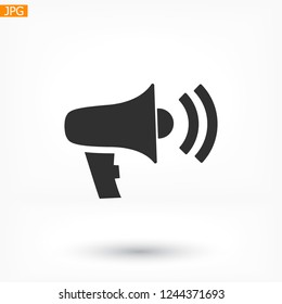 loudspeaker icon . Vector  Eps 10 