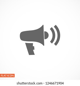 loudspeaker icon . Vector  Eps 10 