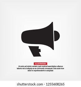 loudspeaker icon . Vector  Eps 10 