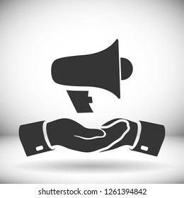 loudspeaker icon . Vector  Eps 10 