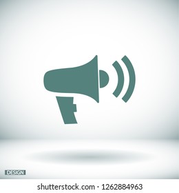 loudspeaker icon . Vector  Eps 10 