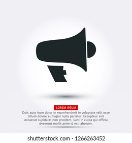 loudspeaker icon . Vector  Eps 10 