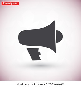 loudspeaker icon . Vector  Eps 10 