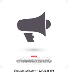 loudspeaker icon . Vector  Eps 10 