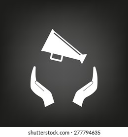 loudspeaker icon . Vector Eps 10