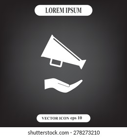 loudspeaker icon . Vector Eps 10