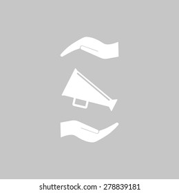 loudspeaker icon . Vector Eps 10
