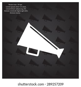 loudspeaker icon . Vector Eps 10