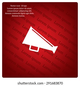 loudspeaker icon . Vector Eps 10