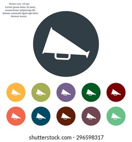loudspeaker icon . Vector Eps 10