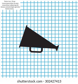 loudspeaker icon . Vector Eps 10