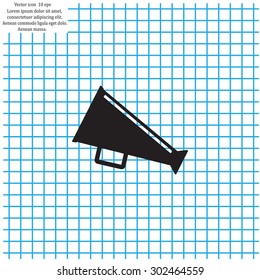 loudspeaker icon . Vector Eps 10