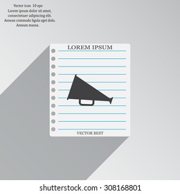 loudspeaker icon . Vector Eps 10