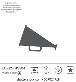 loudspeaker icon . Vector Eps 10
