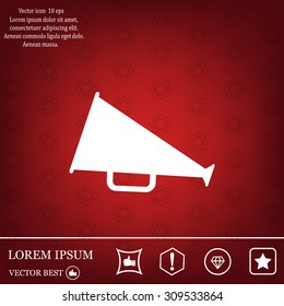 loudspeaker icon . Vector Eps 10