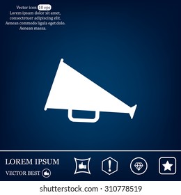 loudspeaker icon . Vector Eps 10