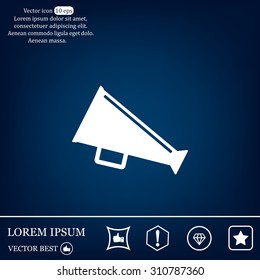 loudspeaker icon . Vector Eps 10