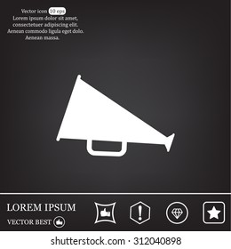 loudspeaker icon . Vector Eps 10