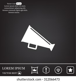loudspeaker icon . Vector Eps 10