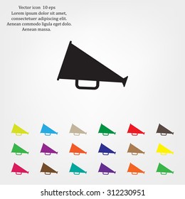 loudspeaker icon . Vector Eps 10