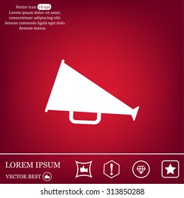 loudspeaker icon . Vector Eps 10