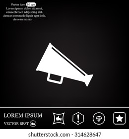 loudspeaker icon . Vector Eps 10