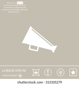 loudspeaker icon. Vector Eps 10