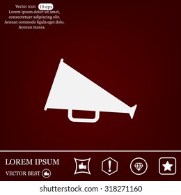 loudspeaker icon . Vector Eps 10