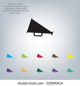 loudspeaker icon . Vector Eps 10